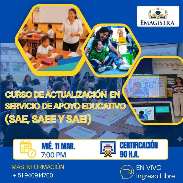 SERVICIO DE APOYO EDUCATIVO (SAE, SAEE y SAEI)
