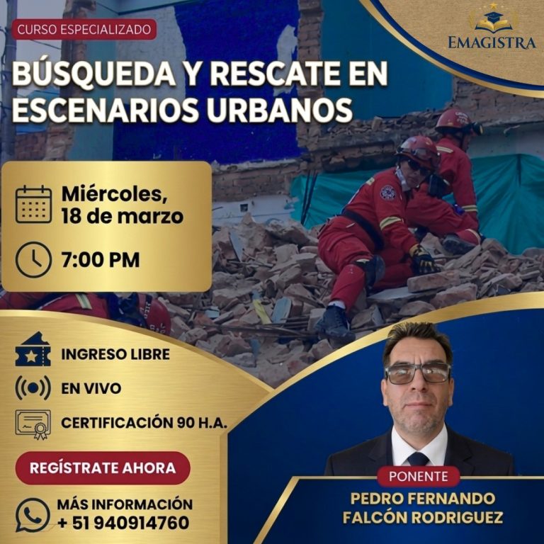 BÚSQUEDA Y RESCATE EN ESCENARIOS URBANOS
